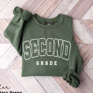 Second Grade Teacher Sweatshirt, First Day of School, 2nd Grade Teacher Sweatshirt, Second Grade Team, Teacher Squad Crew, Back to School