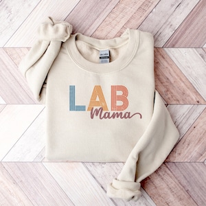 Lab Mama Sweatshirt Labrador Sweater Dog Mom Gift Labrador Retriever Mom Dog Lover Shirt