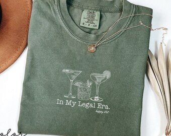 21st Birthday Gift for Her, In My Legal Era Funny 21st Birthday Shirts for Her, 21 Birthday Shirt, 21st Bday Shirt, 21st Birthday Gift
