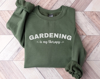 Gardening Is My Therapy Shirt, Gardener Shirt, Plant Shirt, Gardener Gift , Therapy Shirt, Garden Tee, Farmer Shirt, Botanical Shirt