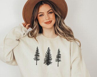 Tree Sweatshirt, Camping Sweatshirt, Adventure Awaits, Mountain Sweatshirt, Nature Sweatshirt, Sunset Sweatshirt, Hiking Sweater Camper