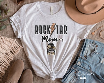 Retro Mom Shirt, Mothers Day Gift Shirt, Mama Vintage Rock Shirt, Classic Rock Mom, Leopard Print Cute Mom Shirt, Cool New Mom Gift,