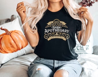 Salem Apothecary Halloween Shirt, Cute Fall Shirt, Autumn Shirt, Halloween Party Gift, Salem Witch Shirt
