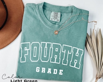 Comfort Colors® Fourth Grade Teacher Shirt, 4th Grade Teacher Shirt, 4th Grade T-Shirt, Fourth Grade TShirt, Elementary School, Teaching Tee