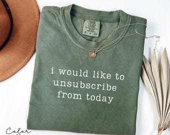Camiseta "Me gustaría darme de baja hoy", humor sarcástico, meme divertido, cita con la que te identificas, gráfico divertido, introvertido