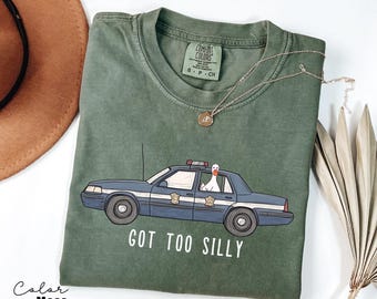 Silly Goose Comfort Colors Shirt, Got Too Silly Shirt, Goose Tee, Silly Goose Shirt, Funny Shirt Gift, Geese Crewneck T-Shirt