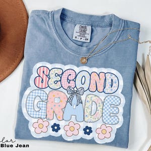 Comfort Colors Second Grade Teacher Shirt, Coquette Bow 2nd Grade Teacher Shirt, Second Grade Teacher Tshirt, Elementary Teacher Shirts