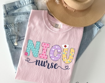 Camiseta de enfermera de la UCI neonatal, camiseta de enfermera de la UCI neonatal, regalo de enfermera de la unidad de cuidados intensivos neonatales, enfermera recién graduada, camiseta de enfermera de la UCI neonatal