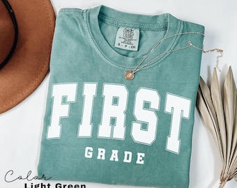 Comfort Colors® First Grade Shirt, First Grade Teacher Team, 1st Grade Teacher Shirt, 1st Grade Shirts, First Grade Crew, First Grade Squad