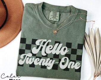 Retro 21st Birthday Shirt, Women Gift, Turning 21 Birthday Shirt, Est 2003 Birthday Gift Shirt, 21st Birthday Shirt, Hello 21st Birthday,