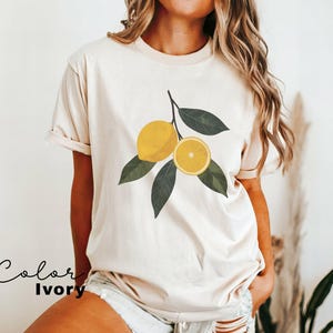 Vintage Lemons Tshirt, Comfort Colors Summer Lemon Shirt, Cottagecore Citrus Shirt, Lemon Print Tshirt, Fruit Shirt, Gift For Her