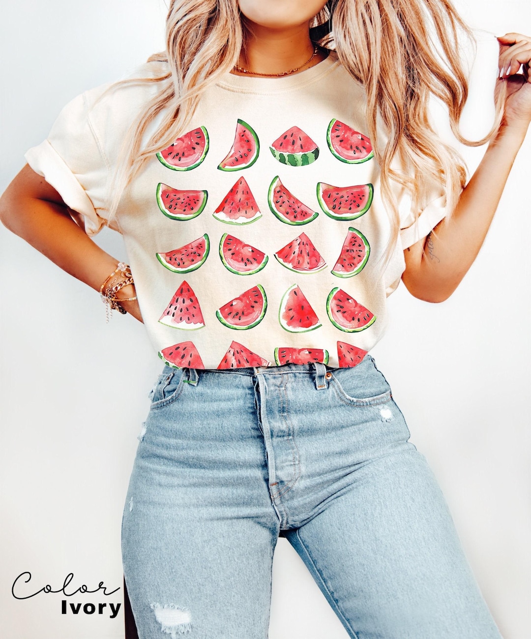 Cora Shirt Watermelon Stripe
