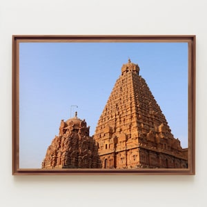 South Indian Temple Digital Photo, Printable, Tanjore Temple,UNESCO Heritage Site, Printable Hindu Wall Art, hindu wedding gift , Hinduism