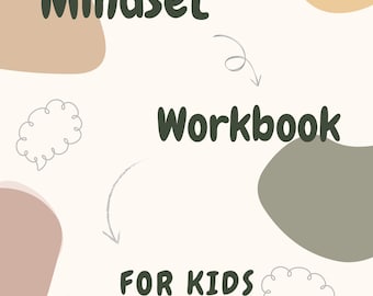Mindset-Arbeitsbuch für Kinder emotionales Lernen digitaler Download Selbstbewusstseins-Aktivitäten für Kinder soziales emotionales Lernen Mindset