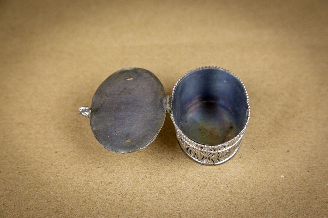 Vintage Tin Jewelry Box Etsy