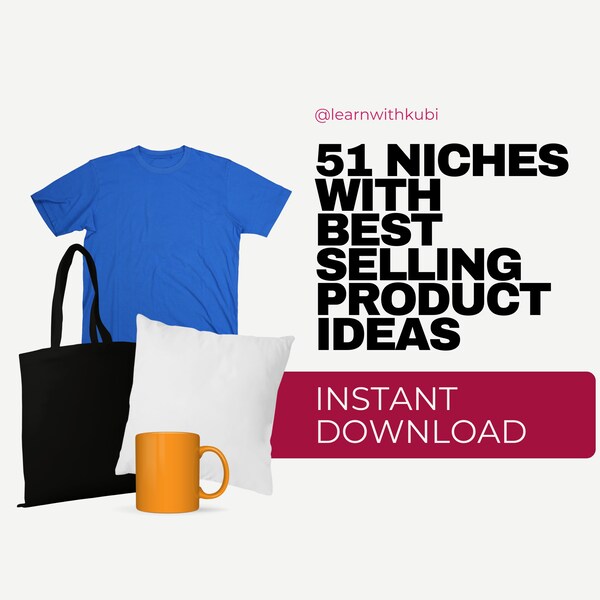 Niche Ideas For Print on Demand Product Ideas Beginner Etsy Seller