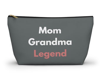 Personalized Makeup Bag for mom, Toiletry Bag, Birthday gift for mom, Personalized Clutch, Cosmetic Bag pouch, Grandma Gift for mothers day