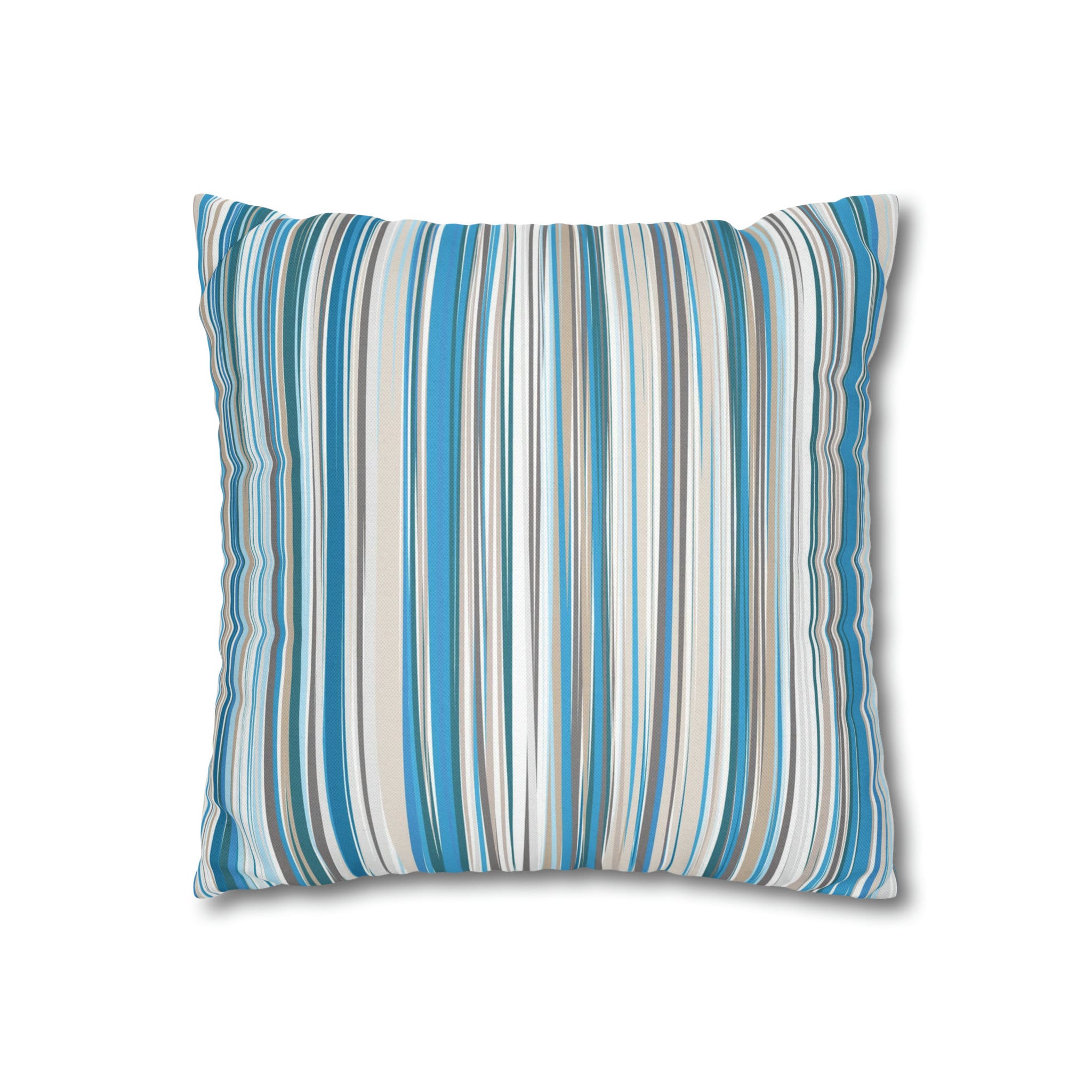 Light Blue Striped Pillow Cover Decorative Accent Pillow Case Home