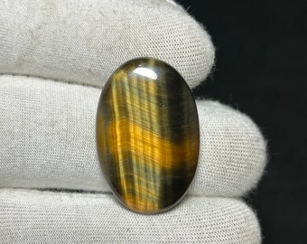 Exquisite Flashy Natural Blue Tiger Eye Gemstone Multi Tiger Eye Pear Cabochon Polished Crystal For Making Jewelry 27 Cts. {30X19X5 mm}