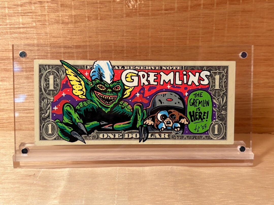Gremlins Dollar Bill Art - Etsy