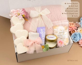 Self Care Gift Box for Women, Hug in a Box Spa Gift Basket for Her | Birthday Gift for Mom, Encouragement Gift, Relaxation Care Package