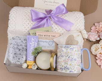 Sending Hugs Gift Box, Thinking of You Care Package, Get Well Soon Gift, Comfort Gift for Her, Cozy Self Care Box, Sympathy Gift