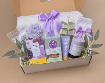 Self Care Gift Box for Her, Spa Gift Set with Tea, Eye Mask & Balm, Relaxation Gift, Mindfulness Care Package, Thinking of You Gift