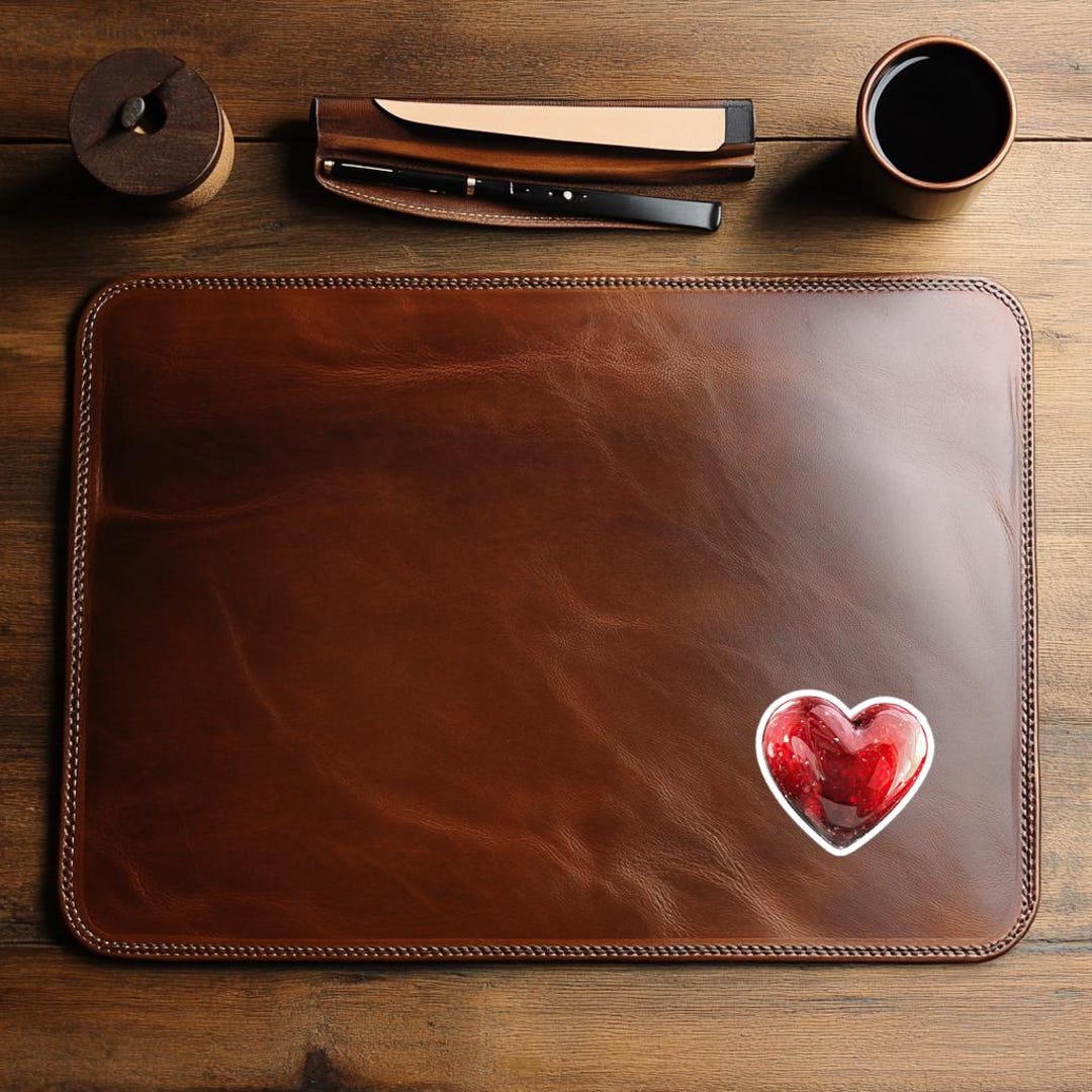 Glossy Red Heart Sticker | Die-cut Sticker, Resin Look, Valentine Decor ...