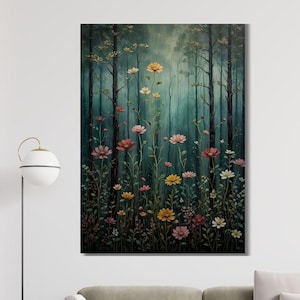 Flower Garden By Gustav Klimt Art,Gustav Klimt Canvas Wall Art,Gustav Klimt Poster Klimt Exhibition Poster,Flower Market,Klimt Museum Poster