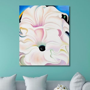 Georgia O&#39;Keeffe Flowers, Georgia O&#39;Keeffe Poster, Georgia O&#39;keefe Print,Georgia O&#39;Keeffe WorkArt Canvas,Ready To Hang,Georgia Okeffe Framed