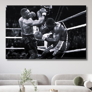 Lienzo listo para colgar de Mike Tyson, impresión de Mike Tyson, póster de boxeo, arte mural de Mike Tyson, póster de Mike Tyson, decoración de pared de boxeo, arte de regalo de boxeo