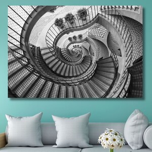 Maurits Cornelis Escher POSTER,Escher Wall Art,Maurits Cornelis Escher Optical Illusion Canvas,Abstract Decor for Home Office, Ready to Hang