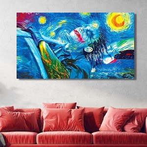 All Jokers Playing Poker WALL ART Extra Large Wall Art Dinning Room Decor Poker Wall Decor Luxury Wall Art Comic Poster Ready To Hang
