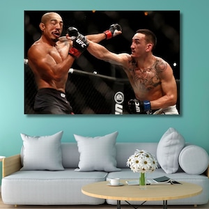 Max Holloway vs Jose Aldo Poster, UFC 212 Poster, Max Holloway Canvas,Max Holloway Poster, Gym Wall Decor,Fitness Wall Art,Ready to Hang Art