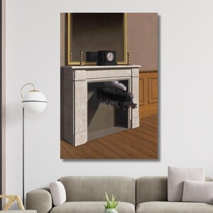 Rene Magritte Print Rene Magritte Canvas Poster Rene Magritte Wall Art Rene Magritte Exhibition Print Mid Century Modern Contemporary Print