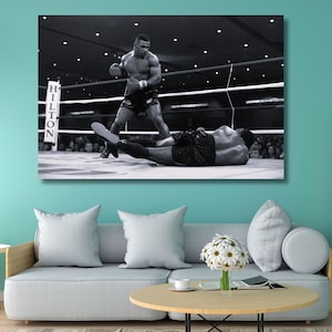 Lienzo de Mike Tyson, impresión de Mike Tyson, póster de boxeo, arte mural de Mike Tyson, póster de Mike Tyson, decoración de pared de boxeo, regalo de boxeo, listo para colgar