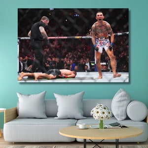 Max Holloway vs Jose Aldo Poster, UFC 212 CANVAS, Max Holloway Canvas,Max Holloway Poster, Gym Wall Decor,Fitness Wall Art,Ready to Hang Art