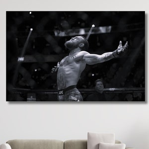 Conor McGregor CANVAS, Conor McGregor kunst aan de muur, Conor McGregor print, motiverende poster, fitness muur decor, motiverende kunst aan de muur
