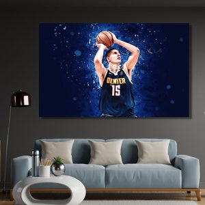 Nikola Jokić POSTER,Denver Nugget Wall Art,Nba Fan Gift,Joker Nikola Jokic Poster,MVP Nikola Jokic Canvas Print,Christmas Gift,Ready To Hang