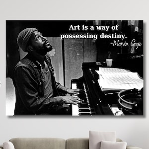 Marvin Gaye WALL ART Print Art,Marvin Gaye Poster,Marvin Gaye Canvas Wall Art,Man Cave Decor,Marvin Gaye Canvas Art,Living Room Wall Decor