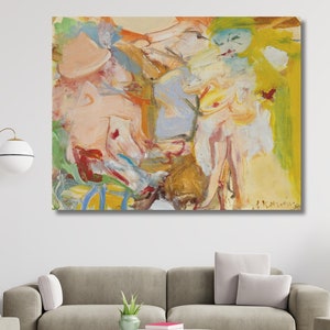 Willem de Kooning Print,Willem de Kooning Art Print,Abstract Art,Expressionism Art,Willem de Kooning Painting, Ready to Hang Canvas WALL ART