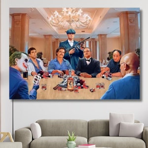 Gangsters CANVAS Wall Art,Famous Gangsters Print Art,Gangsters Movie Canvas Wall Art,Home Decor,Office Decor,Man Cave Art Decor,Movie Poster