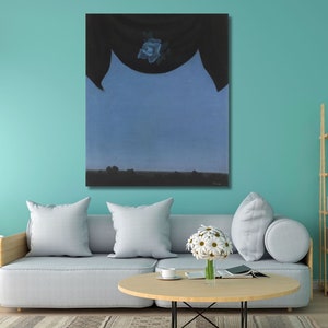 René Magritte L'Art de la Conversation Pronto para pendurar TELA,Impressão em rolo de René Magritte,Exposição de Magritte,René Magritte,Tela de René Magritte