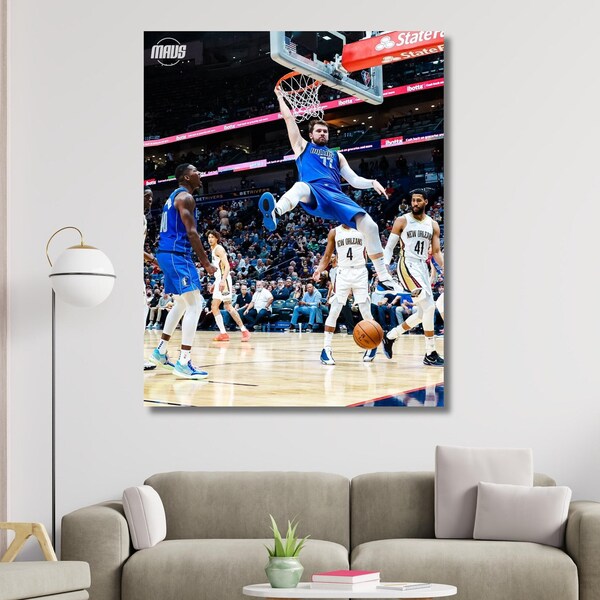 Luka Doncic CANVAS, Dallas Mavericks, Wall Art Printable, Man Cave Gift, Sports Art,Luka Doncic Poster- NBA Art, Dallas Mavericks Wall Art,