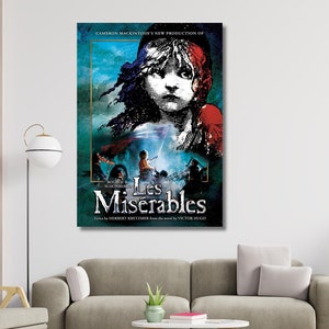 Les Miserables POSTER Musical Theatre Les Miserables Musical Canvas Art , Wall Decors, Home Decor, Musical Theatre , Wall Art Print, Theatre