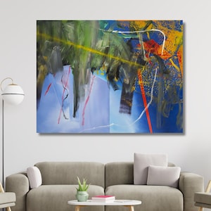 Clouds by Gerhard Richter POSTER, Wall Art Print Design, Abstract Art,Expressionist Decor for Home & Office,CANVAS READY to Hang