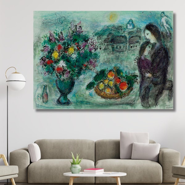 Marc Chagall Exhibition CANVAS, Marc Chagall POSTER Wall Art Marc Chagall Exhibition Art, Museum of Modern Art, Vintage Exhibition Poster