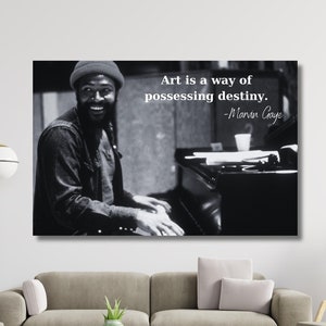 Marvin Gaye POSTER Print Art,Marvin Gaye Poster,Marvin Gaye Canvas Wall Art,Man Cave Decor,Marvin Gaye Canvas Art,Living Room Wall Decor