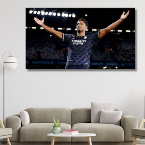 Jude Bellingham POSTER,Jude Bellingham Poster,Soccer Poster Boys Room Wall,Jude Bellingham Wall Art,Bellingham Canvas Wall Art,Ready to Hang