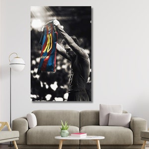Lionel Messi CANVAS,Lionel Messi Poster,Lionel Messi Canvas Wall Art,Soccer Canvas Print Football Canvas Print,Gift for Him,Ready to Hang